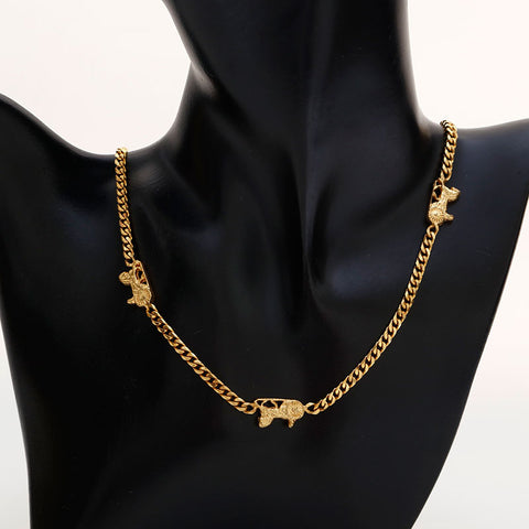 セリーヌ CELINE 馬車金具 チェーン ネックレス ゴールド WS22921