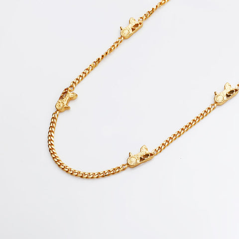 セリーヌ CELINE 馬車金具 チェーン ネックレス ゴールド WS22921