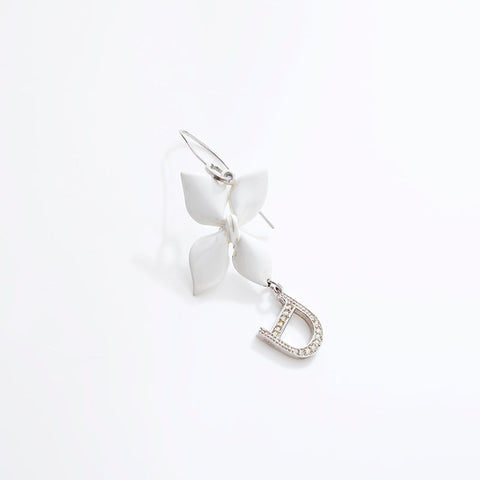 クリスチャンディオール Christian Dior フラワー ピアス ホワイト WS22922