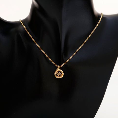 クリスチャンディオール Christian Dior CDロゴ ネックレス ゴールド WS22923