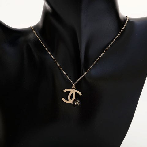 シャネル CHANEL カメリア ココマーク B12P 2012年 ネックレス ゴールド WS22924