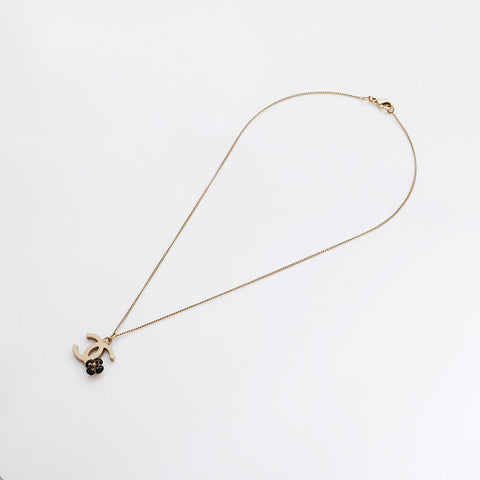 シャネル CHANEL カメリア ココマーク B12P 2012年 ネックレス ゴールド WS22924