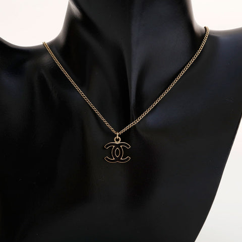 シャネル CHANEL ココマーク ネックレス ゴールド WS22925