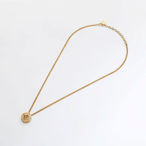 クリスチャンディオール Christian Dior CDロゴ ネックレス ゴールド WS22926