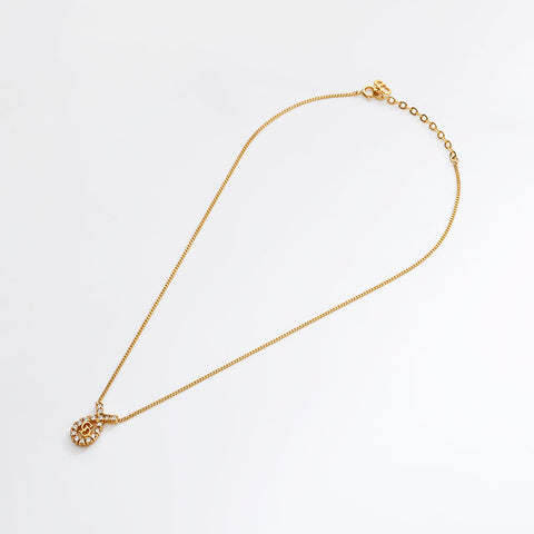 クリスチャンディオール Christian Dior CDロゴ ネックレス ゴールド WS22927