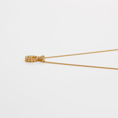 Christian Dior CD logo Necklace gold WS22927