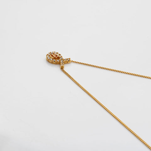 Christian Dior CD logo Necklace gold WS22927