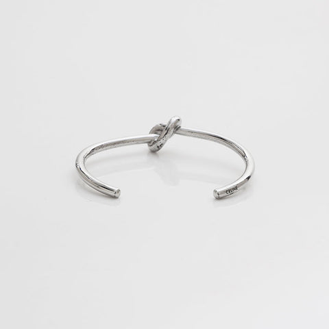 CELINE Knot Bangle bracelet Silver WS22928