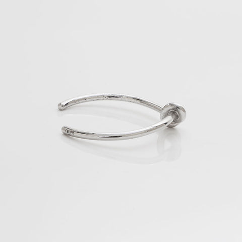CELINE Knot Bangle bracelet Silver WS22928
