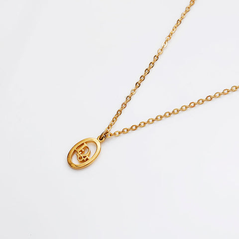 クリスチャンディオール Christian Dior CDロゴ ネックレス ゴールド WS22929