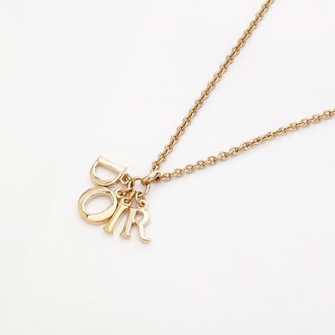 Christian Dior logo Necklace gold WS22930