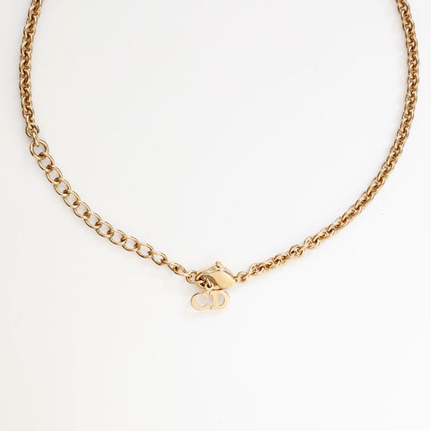 Christian Dior logo Necklace gold WS22930