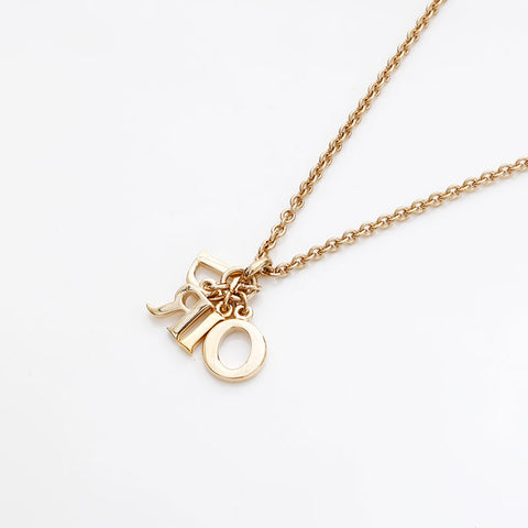 Christian Dior logo Necklace gold WS22930