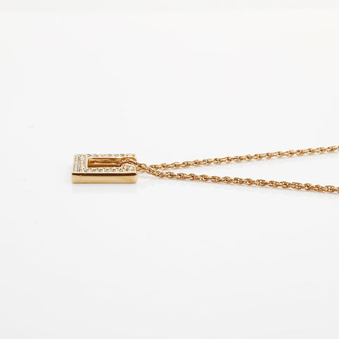 Christian Dior Rhinestone Necklace gold WS22932