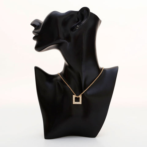 Christian Dior Rhinestone Necklace gold WS22932