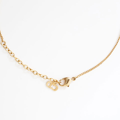 Christian Dior logo Necklace gold WS22933