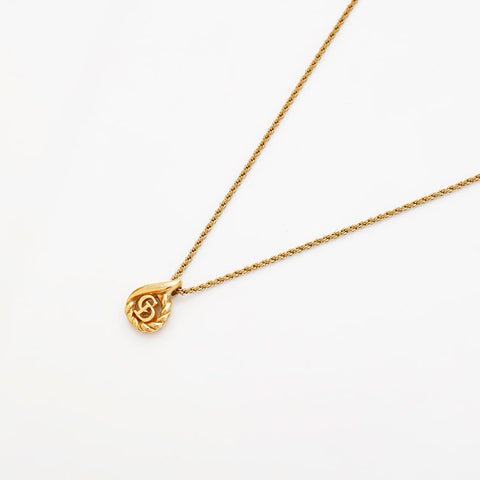 Christian Dior CD logo Necklace gold WS22934