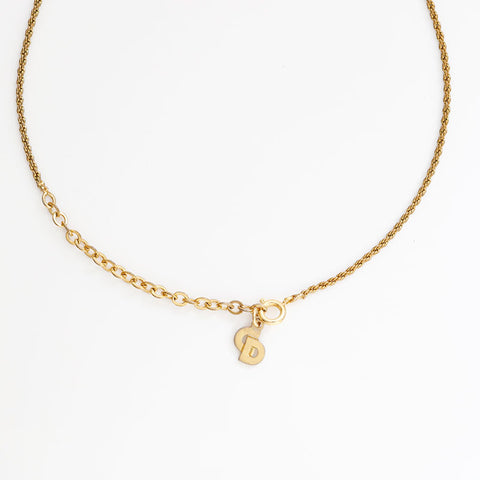 Christian Dior CD logo Necklace gold WS22934