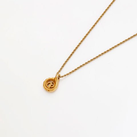 Christian Dior CD logo Necklace gold WS22934