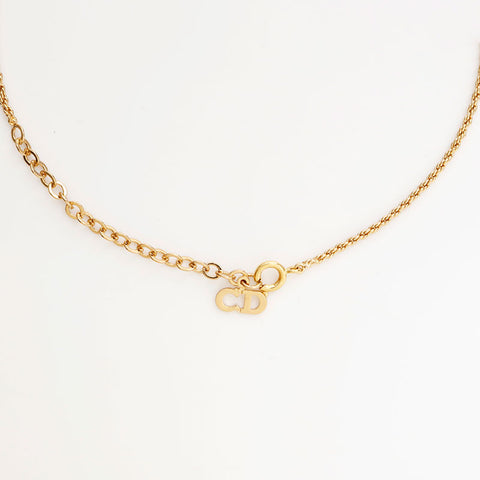 クリスチャンディオール Christian Dior CDロゴ ネックレス ゴールド WS22936