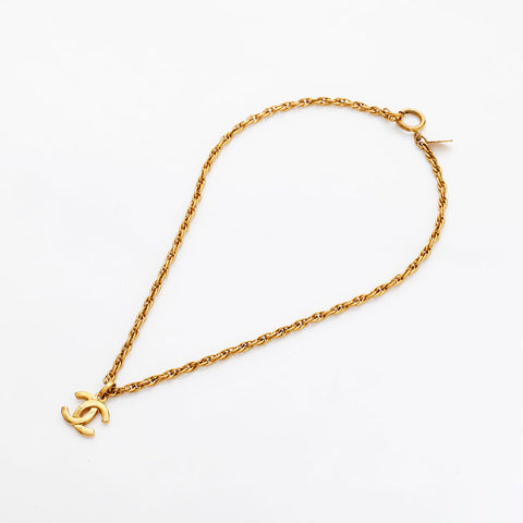 シャネル CHANEL ココマーク チェーン ネックレス ゴールド WS22941