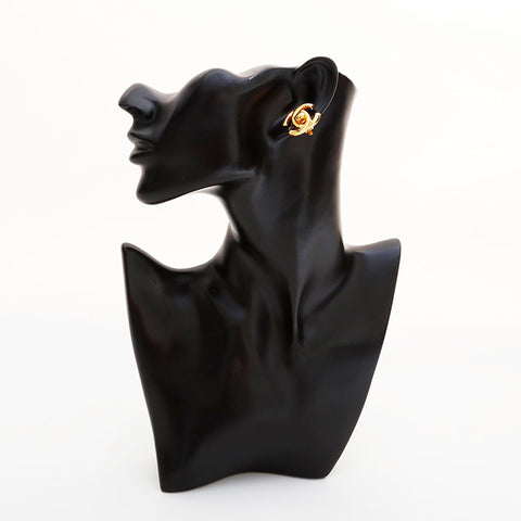シャネル CHANEL 95A 1995年 ターンロック ココマーク イヤリング ゴールド WS22944