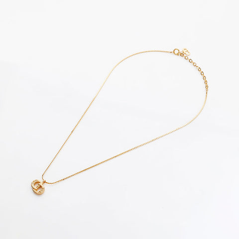 クリスチャンディオール Christian Dior CDロゴ ネックレス ゴールド WS22948
