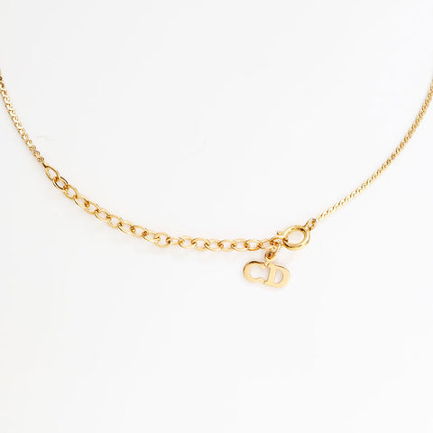 クリスチャンディオール Christian Dior CDロゴ ネックレス ゴールド WS22948