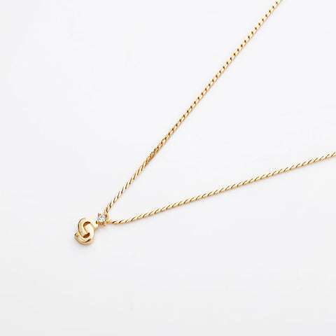 Christian Dior CD logo Necklace gold WS22949