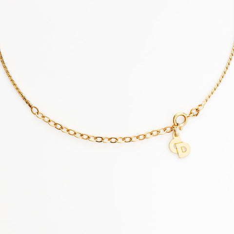Christian Dior CD logo Necklace gold WS22949