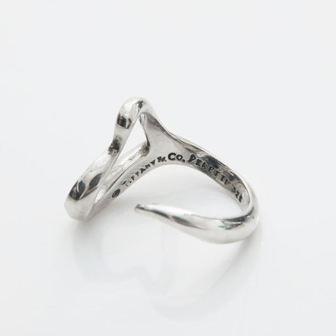 TIFFANY&Co. No. 14 Open Heart Ring Silver WS22953