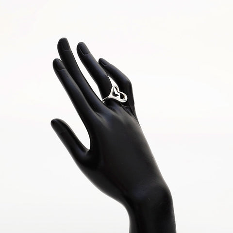 TIFFANY&Co. No. 14 Open Heart Ring Silver WS22953