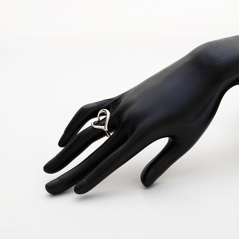 TIFFANY&Co. No. 14 Open Heart Ring Silver WS22953