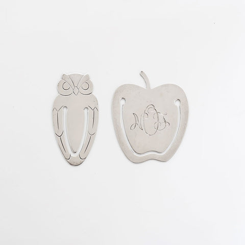 TIFFANY&Co. Owl and Apple 2-Piece Bookmark Set Other accessories Silver WS22954
