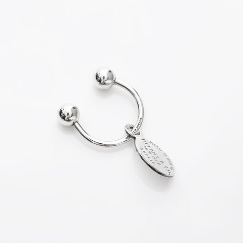 TIFFANY&Co. Return to Plate 925 Key Ring key ring Silver WS22957