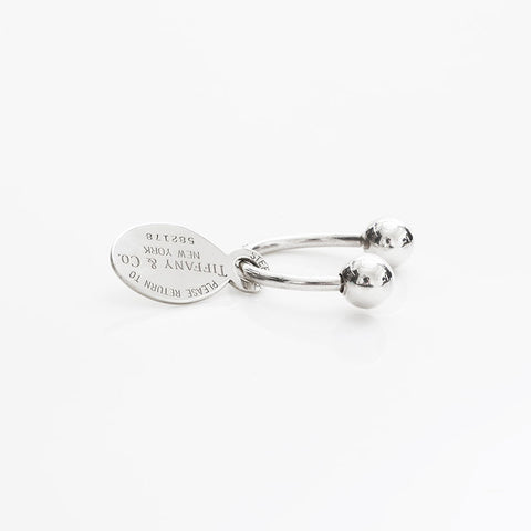 TIFFANY&Co. Return to Plate 925 Key Ring key ring Silver WS22957