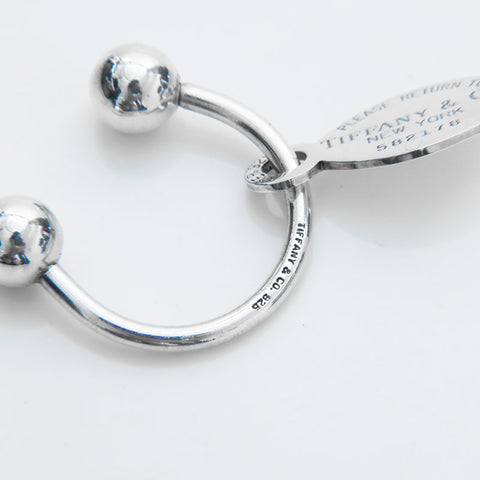 TIFFANY&Co. Retour à Plaque 925 Porte-clés Porte-clés Argent WS22957