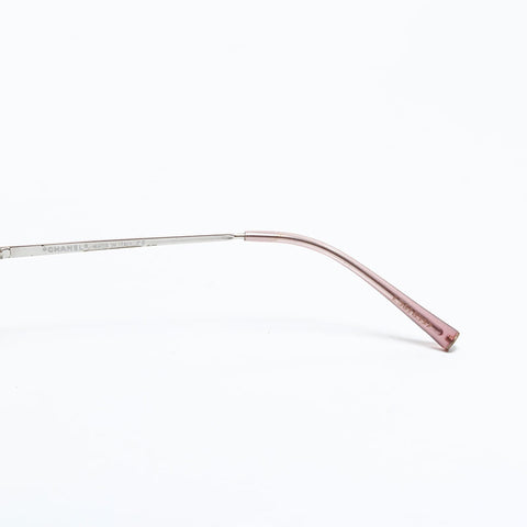 CHANEL Rimless Gradient Lens Mini COCO Mark sunglasses Silver WS22960