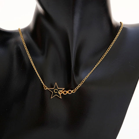 CHANEL 97P 1997 Star Necklace gold WS22964