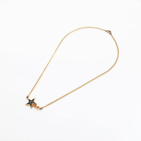 CHANEL 97P 1997 Star Necklace gold WS22964
