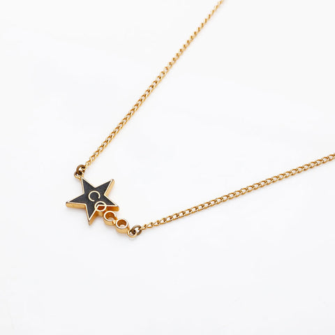 CHANEL 97P 1997 Star Necklace gold WS22964