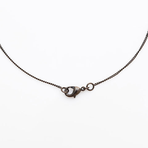 CHANEL 2009 09P COCO Mark Necklace black WS22965