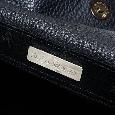 YVES SAINT LAURENT leather Shoulder Bag black WS22971