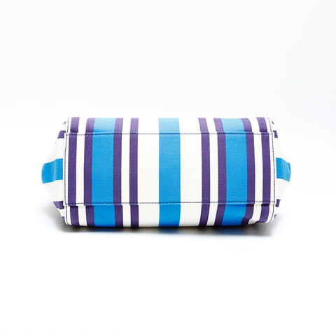 Miu Miu Canvas stripe Handbag blue WS22972