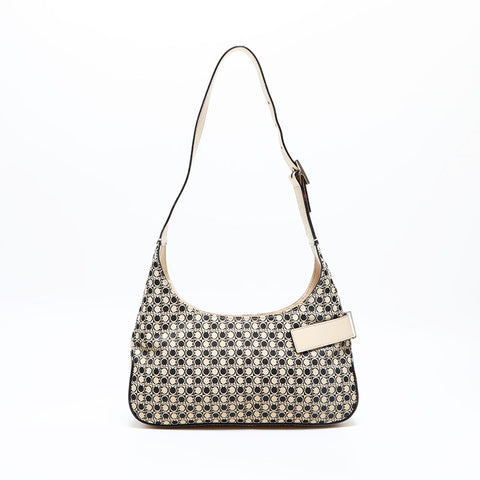 Salvatore Ferragamo Gancini canvas Shoulder Bag beige WS22975