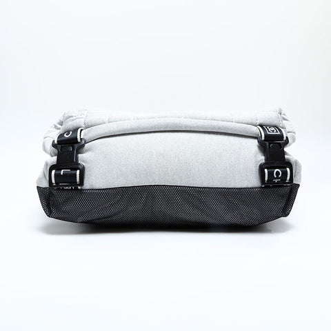 CHANEL No. 9 2004-2005 Sports Line Cotton Chocolate Bar Shoulder Bag gray WS22978