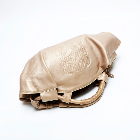 LOEWE Nappa Aire Leather Handbag gold WS22981