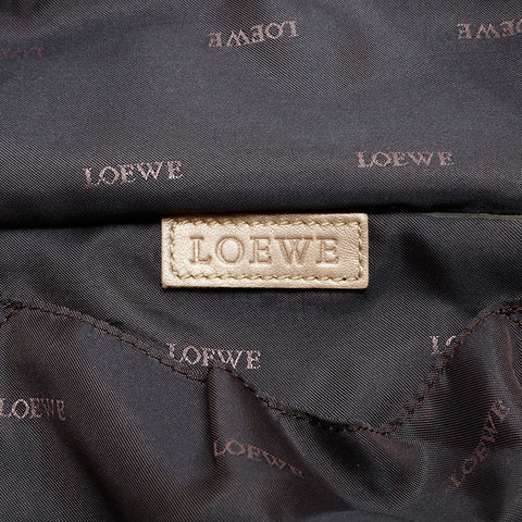 LOEWE Nappa Aire Leather Handbag gold WS22981