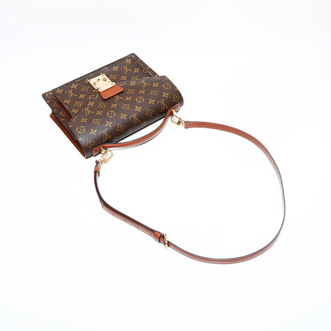 LOUIS VUITTON 2003 Monogram Monceau Shoulder Bag Brown WS22983