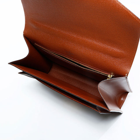 LOUIS VUITTON 2003 Monogram Monceau Shoulder Bag Brown WS22983